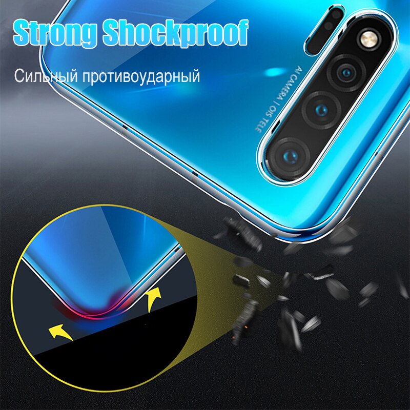 Deksel til Huawei P40 P30 P20 Lite Nova 8 7 Pro 6 5 5T Soft Back Cover Case For P Smart 2021 2020 2019