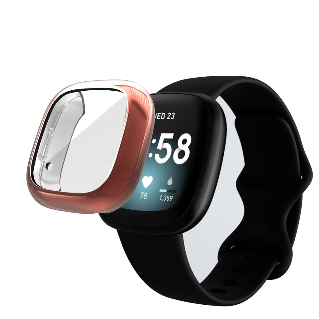 Deksel til Fitbit Sense og Versa 3 galvanisert TPU-deksel (Modell B)
