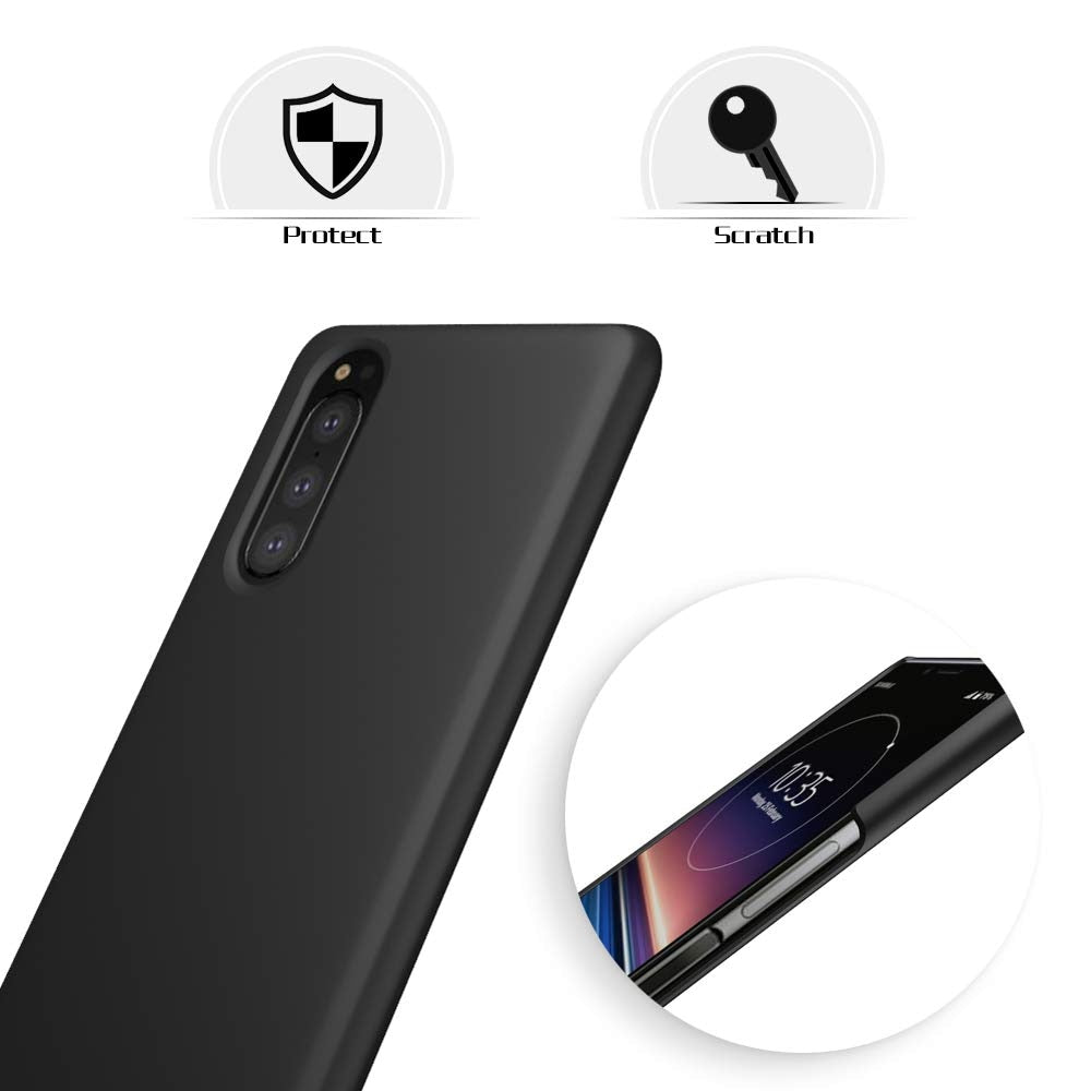 Deksel til Sony Xperia 5 Hard PC Back Phone Cover for Sony Xperia 5 Matte Candy Color J8210 J8270 J9210