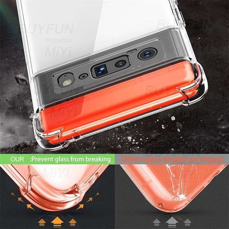 Deksel til Google pixel 6 pro 6a goo gle googe pixel6 pixel6pro pixel6a soft silicone protect case