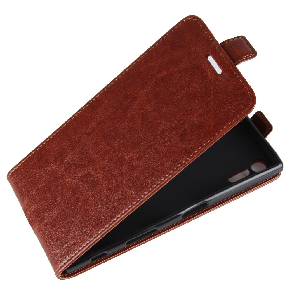 Deksel til Sony Xperia XZ XZ1 XZ2 Case Flip Leather Phone Cover for Sony Xperia XZ1 Compact / XZ2 Compact Phone Bag G8341