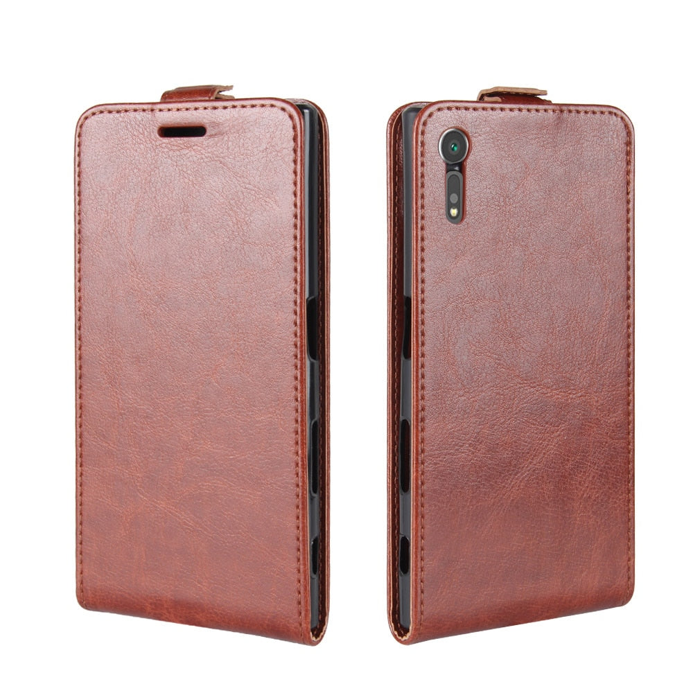 Deksel til Sony Xperia XZ XZ1 XZ2 Case Flip Leather Phone Cover for Sony Xperia XZ1 Compact / XZ2 Compact Phone Bag G8341