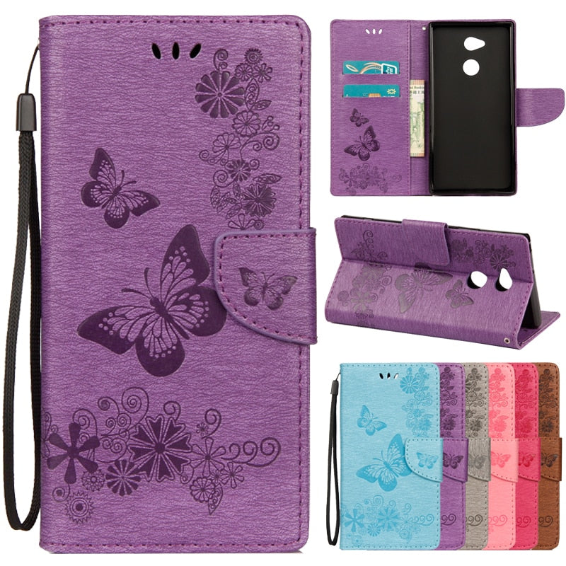 Deksel til Sony Xperia XA1 XA2 Ultra XZ2 XZ3 XZ1 Compact XZ Premium L1 E5 case cover Wallet Phone Bag Cases