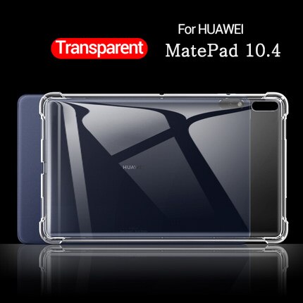 Deksel til Huawei MediaPad MatePad Pro T3 T5 M3 M5 M6 Lite 8.0 8.4 10 10.4 10.8 Transparent Rubber Back Cover