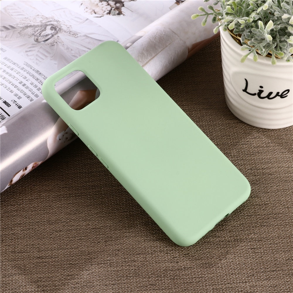 Deksel til Google Pixel 4 A XL Liquid Silicone Protective Cover Google Pixel 4 4A 4G 5A 5G 4XL 5 5XL 6 7 Silky Soft Cover