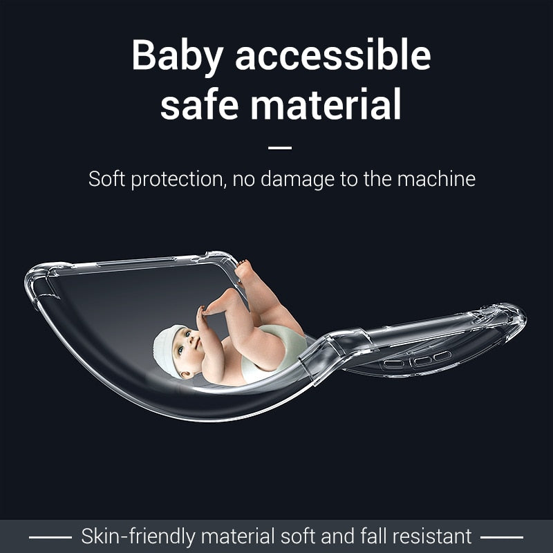 Deksel til Huawei MediaPad MatePad Pro T3 T5 M3 M5 M6 Lite 8.0 8.4 10 10.4 10.8 Transparent Rubber Back Cover