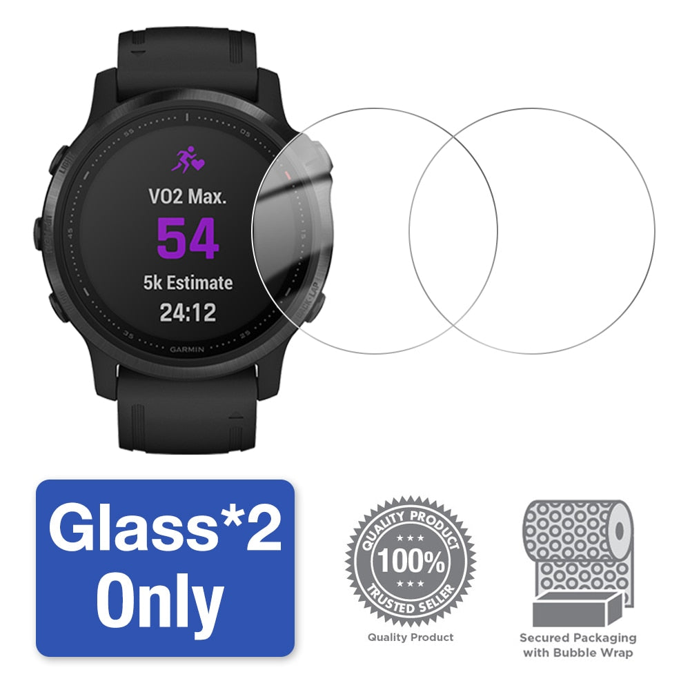Deksel til Garmin Fenix 7 og Fenix 6 med herdet glass