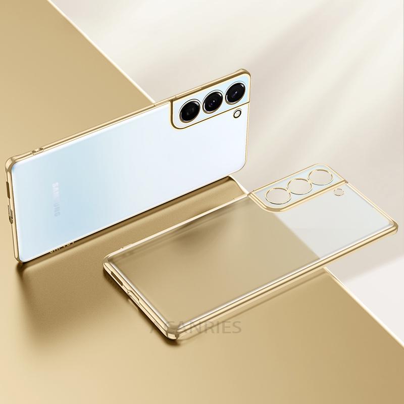 Deksel til Samsung Galaxy S21 Ultra S20 Plus S22 S 21 20 5g Camera Protect Transparent Silicone deksel