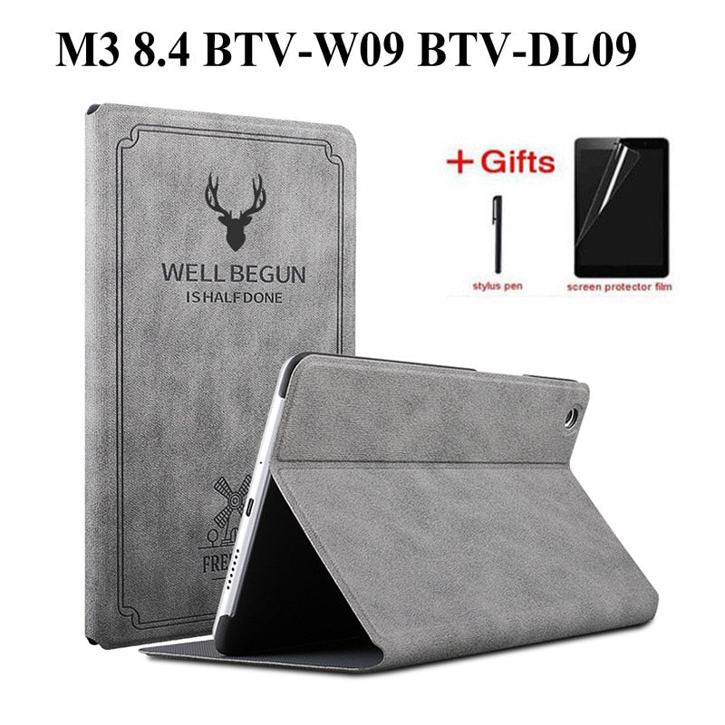 Deksel til Huawei MediaPad M3 8.4 BTV-W09 BTV-DL09 T5 M5 Lite 8 10 Auto Matepad 11 Wake Sleep Stand Cover