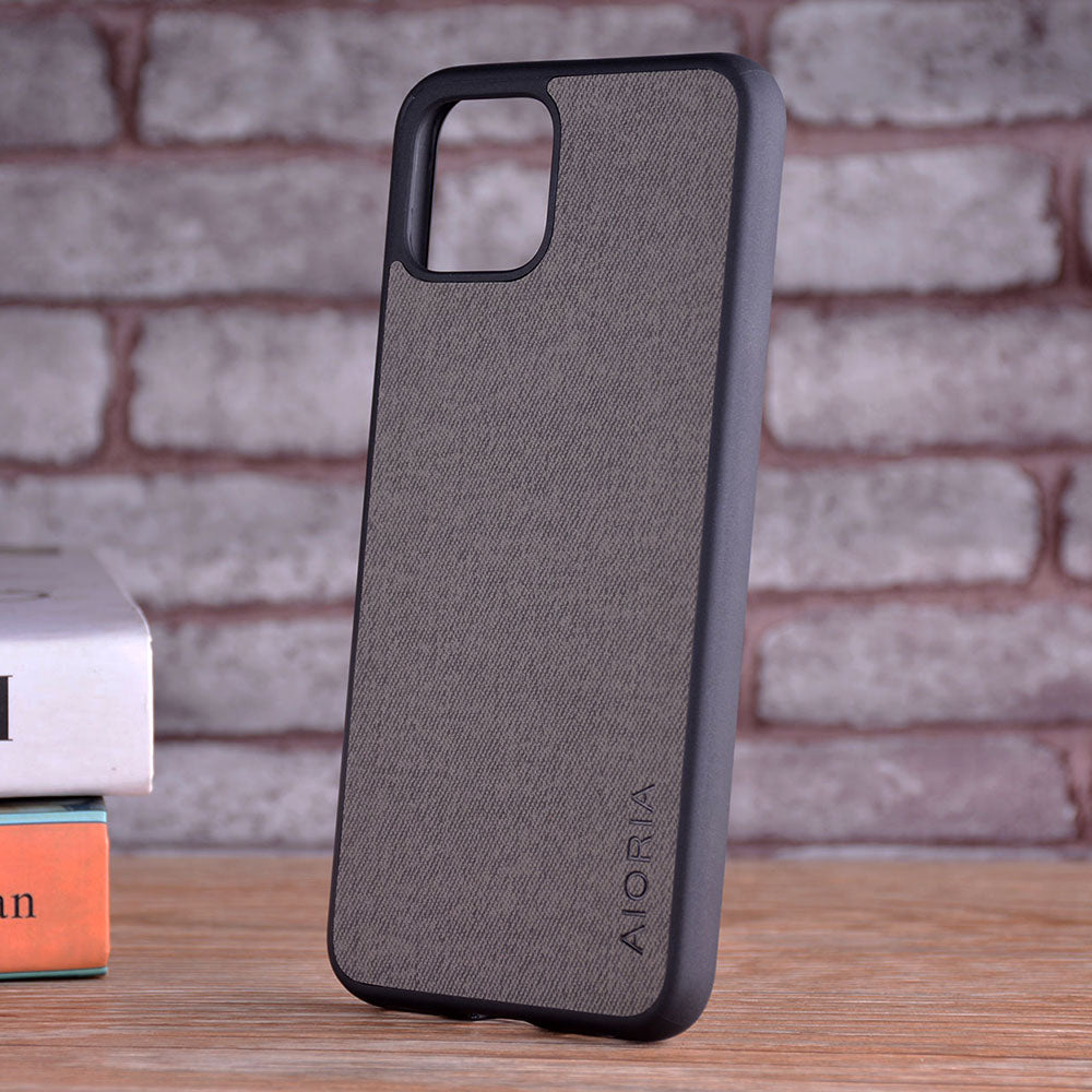 Deksel til Google Pixel 4 4 XL 5 coque Luxury textile Leather skin soft TPU hard phone cover for Google Pixel 4 4 XL case
