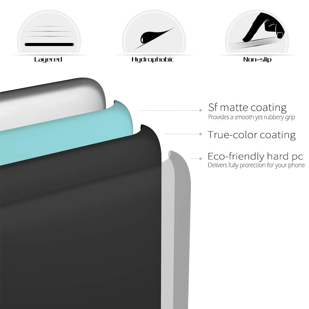 Deksel til Sony Xperia 5 Hard PC Back Phone Cover for Sony Xperia 5 Matte Candy Color J8210 J8270 J9210