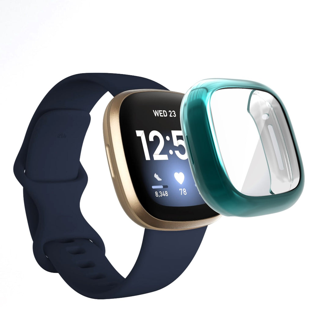 Deksel til Fitbit Sense og Versa 3 galvanisert TPU-deksel (Modell B)