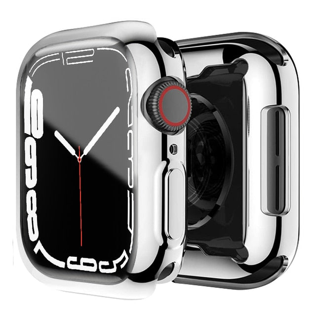 Deksel til Apple Watch Series 3-7 & SE (38-45mm) - Heldekkende mykt TPU-deksel