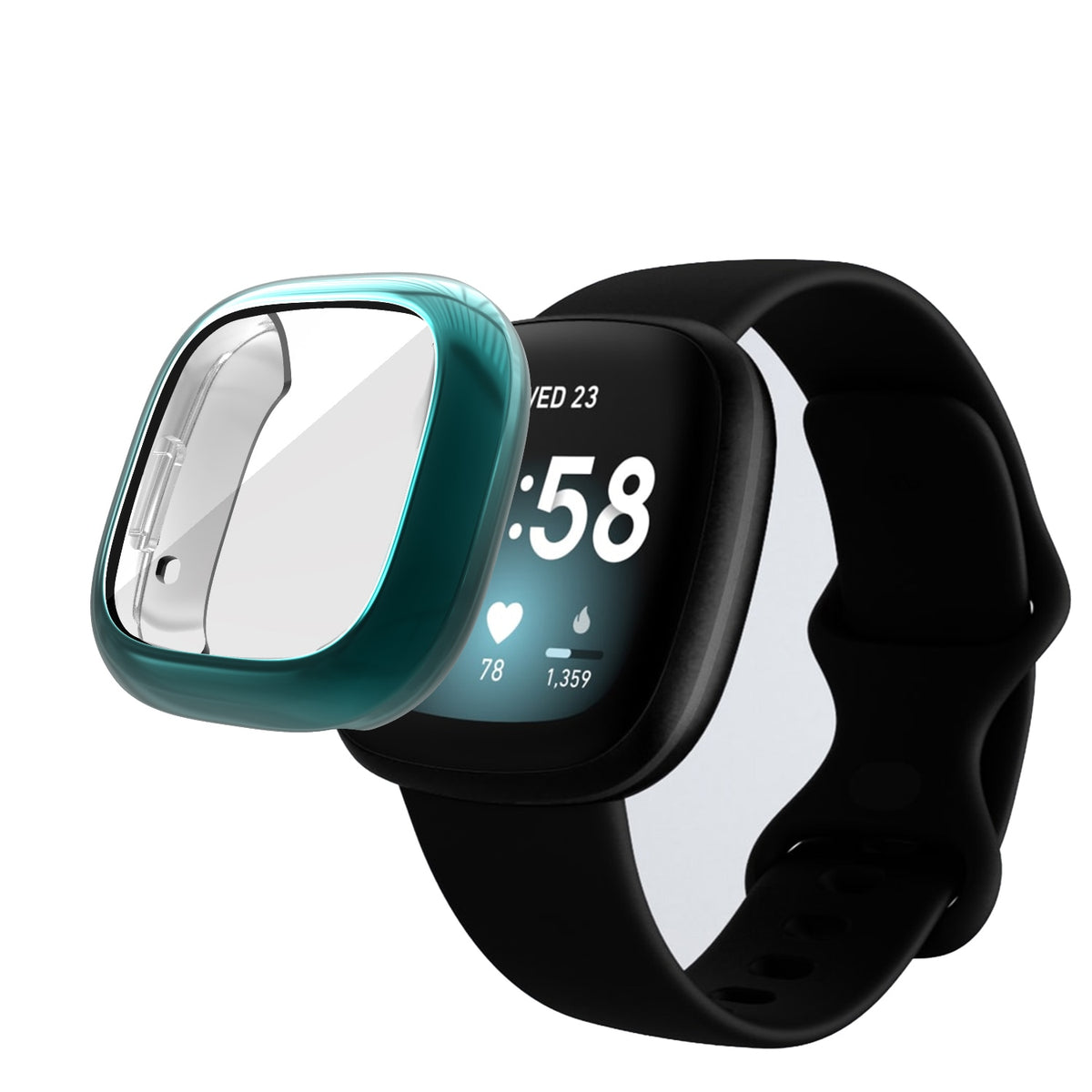 Deksel til Fitbit Versa 3 og Sense galvanisert TPU-deksel (Modell A)