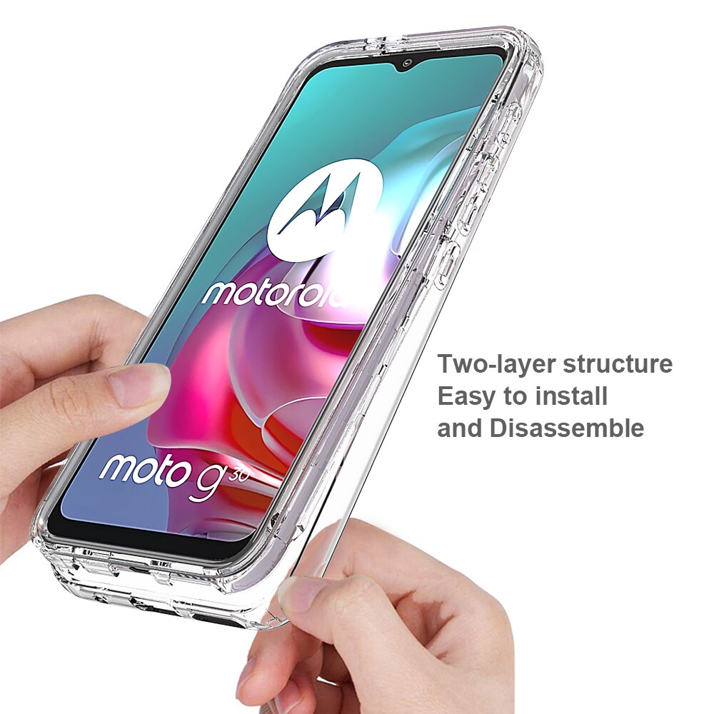 Deksel til Motorola Moto G30 G20 G10 G10 Power G60 G9 Power G9 Plus Full Protection Hard PC + Soft TPU Gradient Color Phone Cover