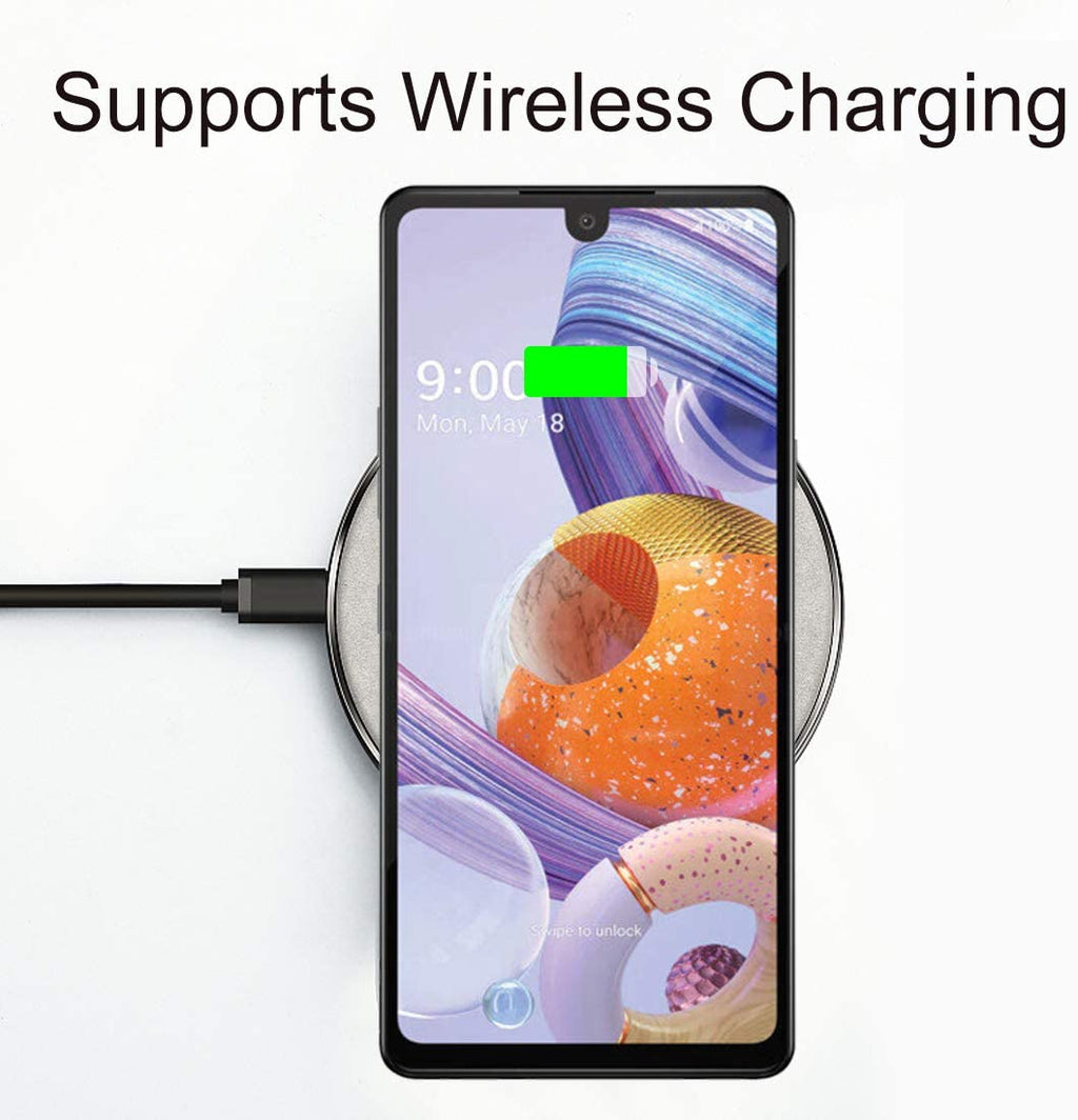 Deksel til LG Stylo 6 Case Clear Transparent Reinforced Corners TPU Shock-Absorption Flexible Cell Phone Cover for LG Stylo 6(Clear)