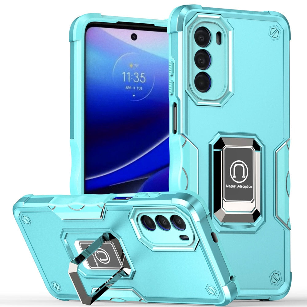 Deksel til Motorola MOTO G52 5G G71 G51 G41 G31 G50 G60 S Ring Stand Phone Back Cover for MOTO G 5G 2022