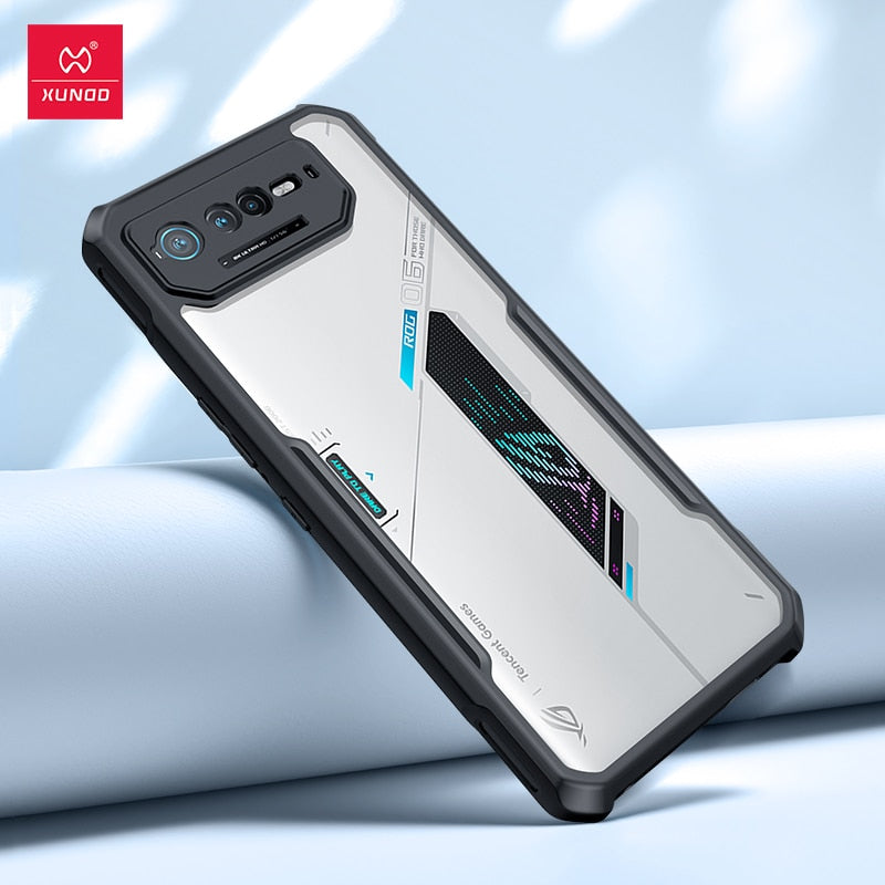 Deksel til Asus ROG Phone 6D Ultimate Case, Transparent Airbag Cover For ROG Phone 5 5S 6 6D Pro Ultimate Case