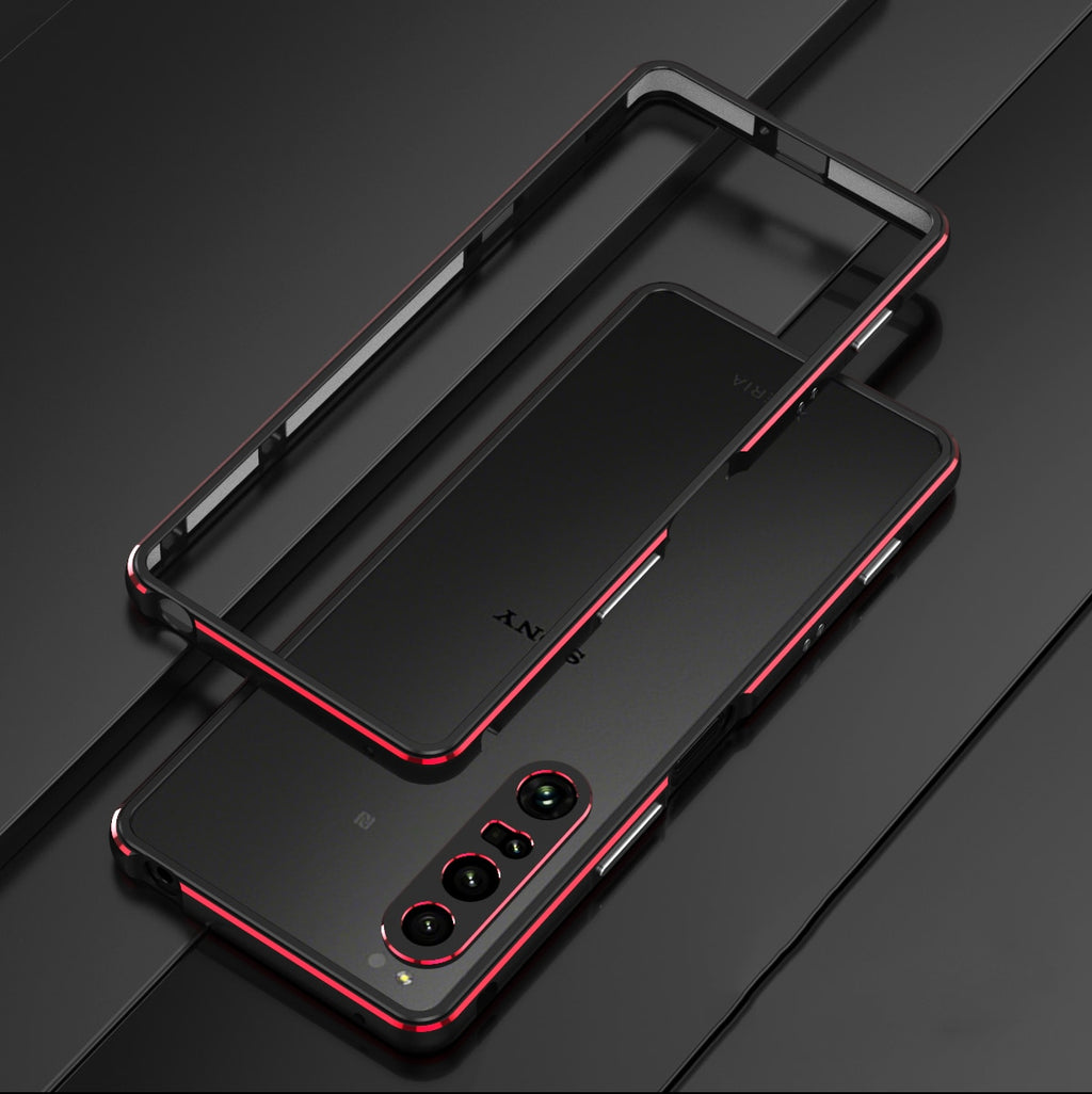 Deksel til Sony Xperia 1 IV 5 iii 10 iii XZ3 2 Metal Camera Protector Frame Phone Cover XA1 XA2 Shockproof Case