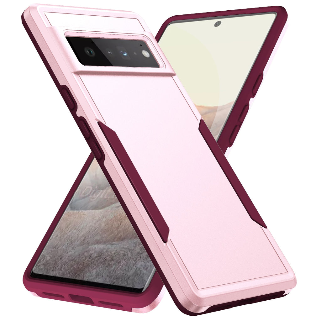 Deksel til Google Pixel 7 6 Pro 6A Soft TPU Hard Plastic Protective Back Cover Cqoue Fundas