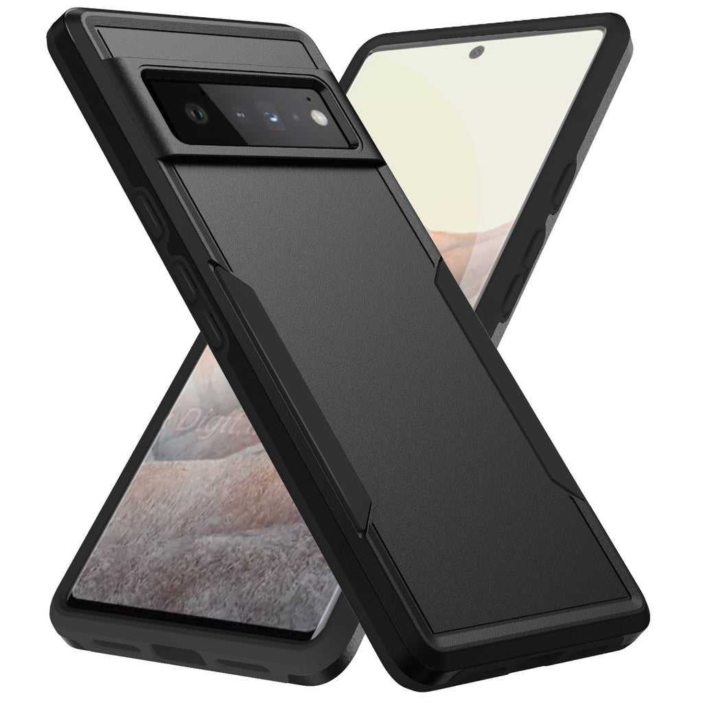 Deksel til Google Pixel 7 6 Pro 6A Soft TPU Hard Plastic Protective Back Cover Cqoue Fundas