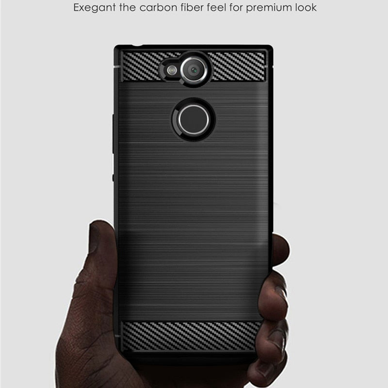 Deksel til Sony Xperia XA2 Full Protective Soft Phone Cover for Sony Xperia XA2 Plus Shockproof Silicone Case