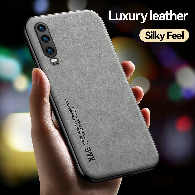Deksel til Huawei P30 P40 P20 Pro Lite P30Pro P30Lite P20Pro Full Protective Matte Covers With Metal Plate