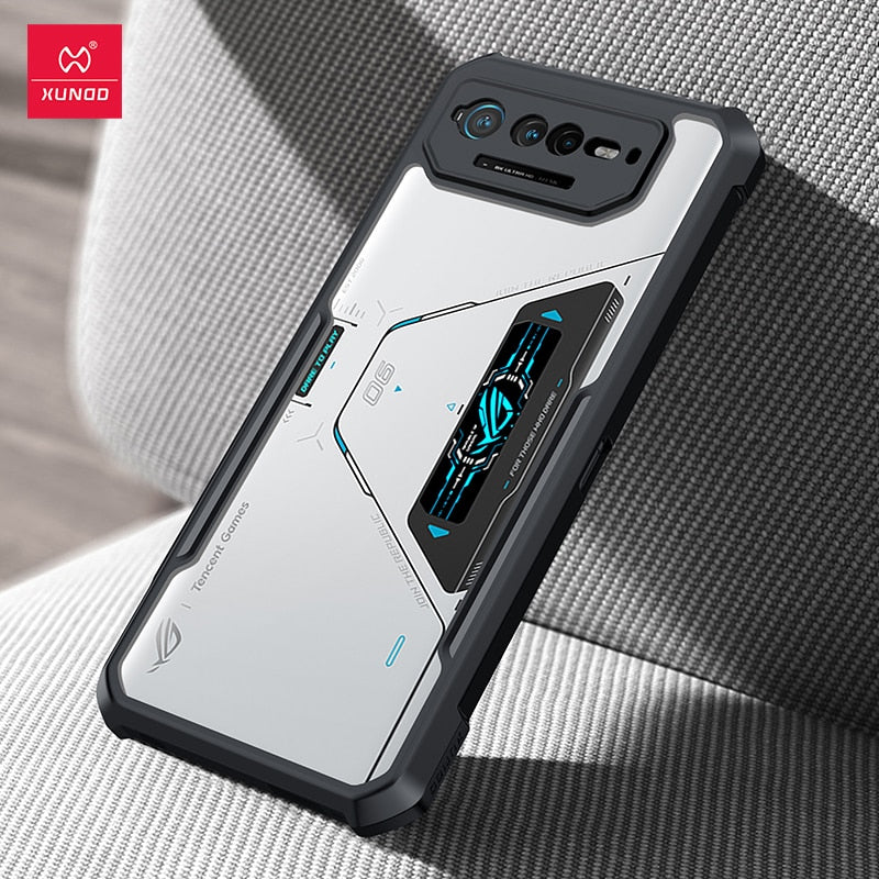Deksel til Asus ROG Phone 6 Pro Case, Xundd Shockproof Case For Asus ROG Phone 5 5S 6 Pro Ultimate Case Transparent Phone Cover Funda