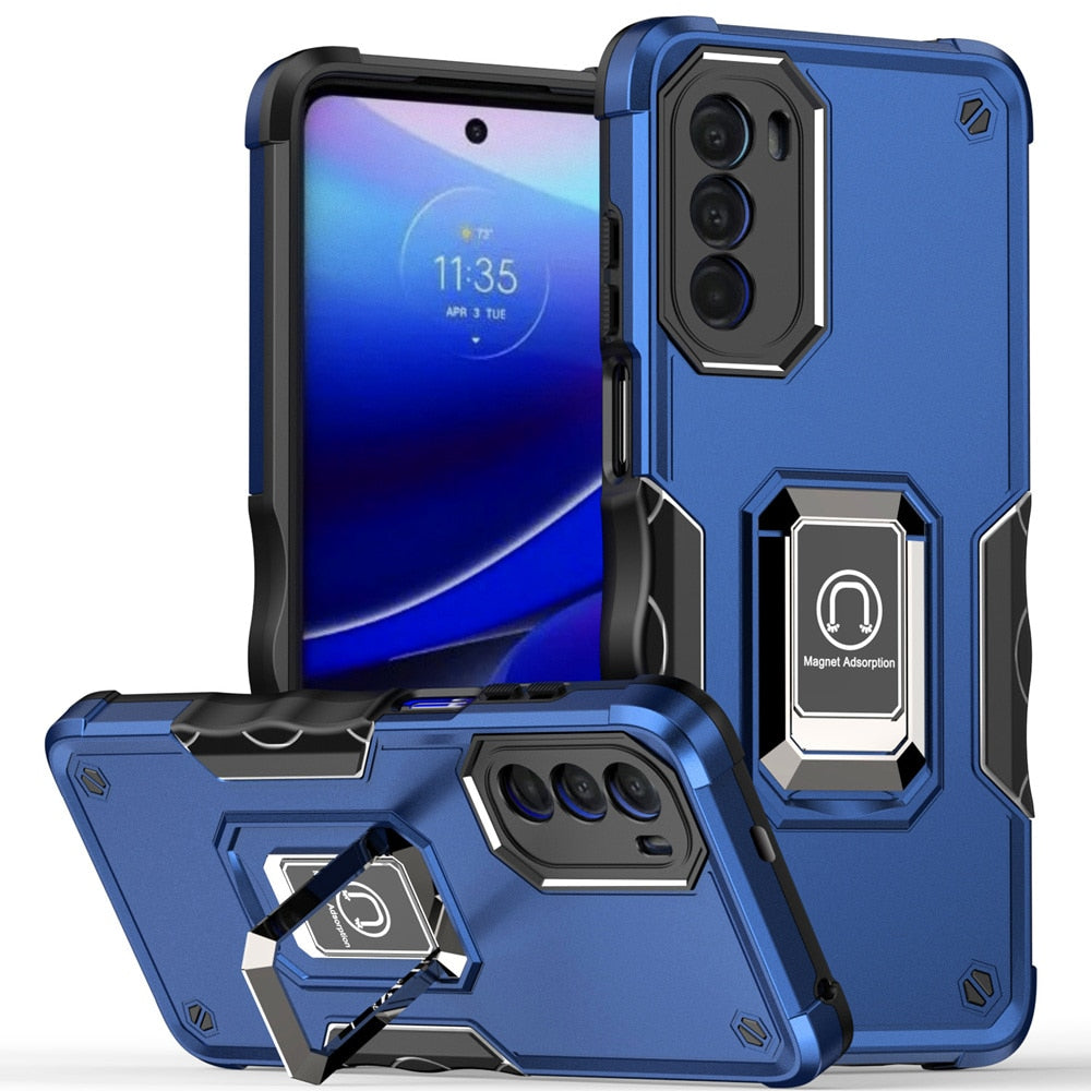 Deksel til Motorola MOTO G52 5G G71 G51 G41 G31 G50 G60 S Ring Stand Phone Back Cover for MOTO G 5G 2022