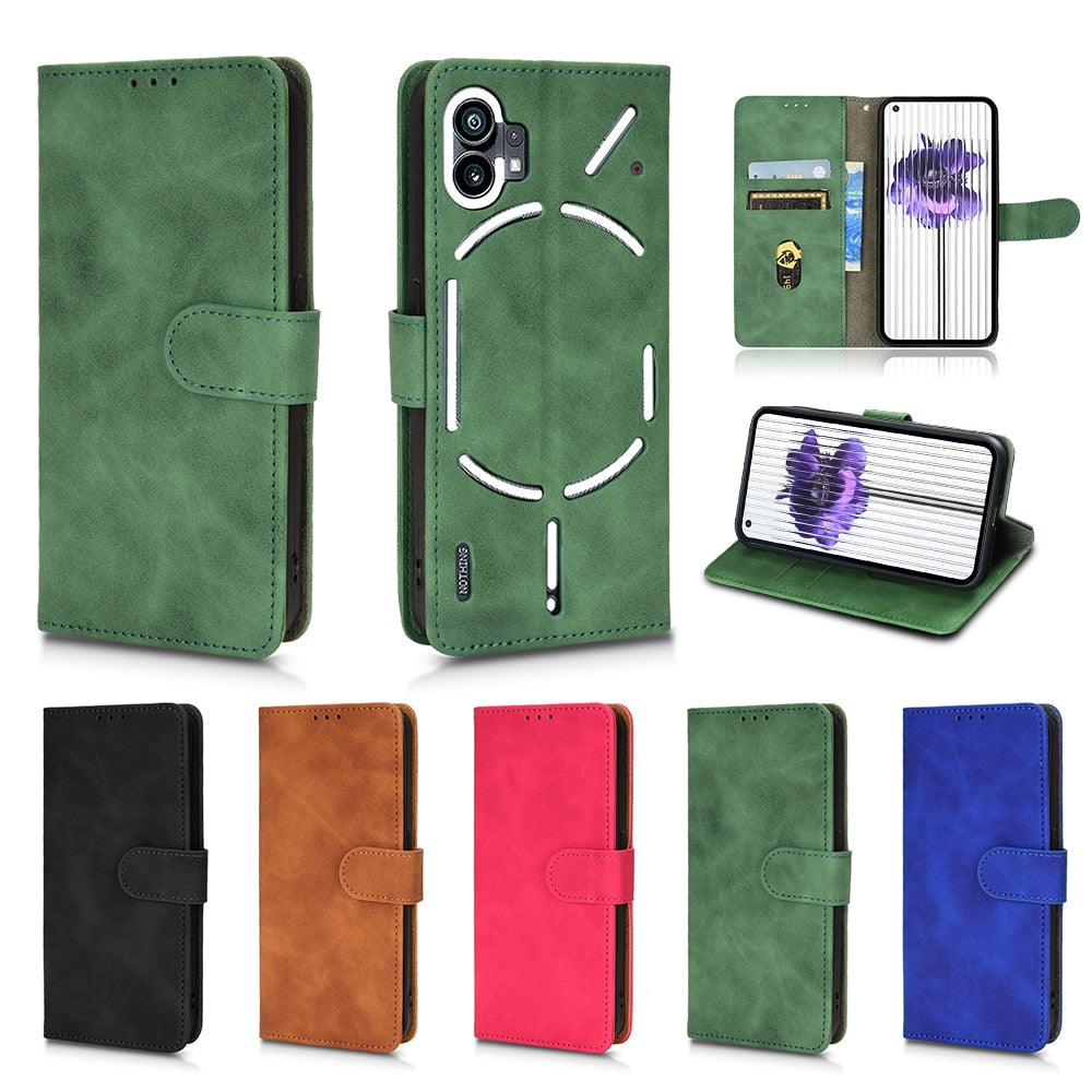 Deksel til Nothing Phone 1 Case Magnetic Book Stand Coque Nothingphone 1 No Thing Phone1 5G Fundas