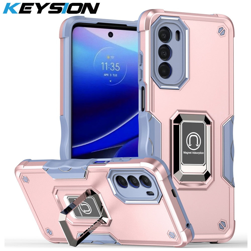 Deksel til Motorola MOTO G52 5G G71 G51 G41 G31 G50 G60 S Ring Stand Phone Back Cover for MOTO G 5G 2022