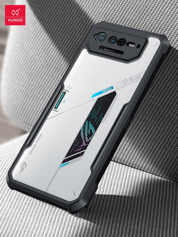 Deksel til Asus ROG Phone 6 6 Pro Case,Airbags Bumper Shockproof Shell,Transparent Back Cover For ASUS Rog Phone 5 6 Pro Case