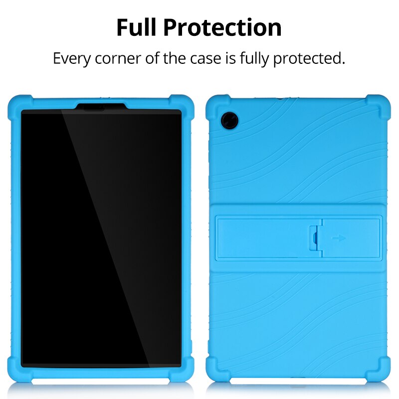 Deksel til Lenovo Tab M10 Plus 3rd Gen 10.6 inch TB-125F Case Silicone Stand Cover For Lenovo Tab M10 HD 2nd Gen TB-X306X Tablet Funda