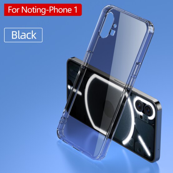 Deksel til Nothing Phone 1 Case Crystal Clear Hard PC Shockproof Camera Protection Transparent Back Cover for Nothing Phone (1)