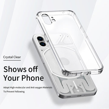 Deksel til Nothing Phone 1 Phone1 Cover Clear Crystal Original Upgrade Anti-yellow Slim Fit Anti-knock Soft Shell