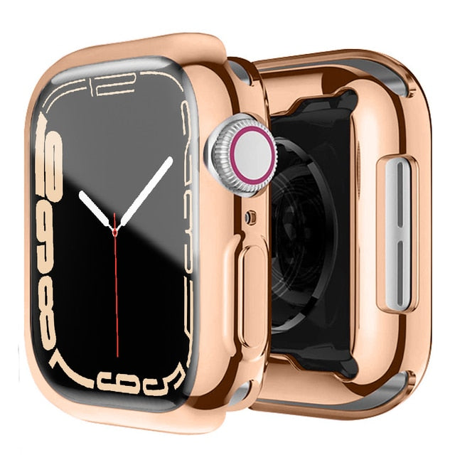Deksel til Apple Watch Series 3-7 & SE (38-45mm) - Heldekkende mykt TPU-deksel