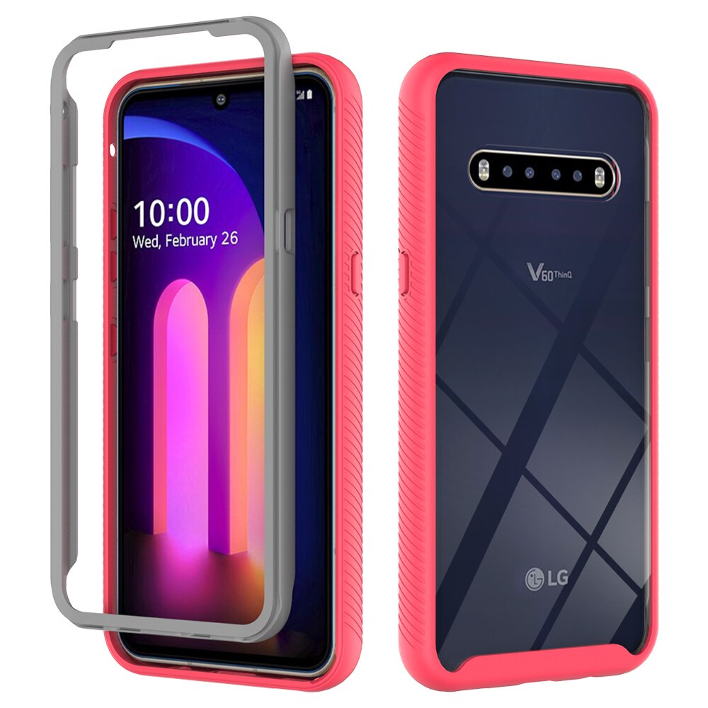 Deksel til LG V60 ThinQ Case LG V50s G8 G8X ThinQ Shockproof Bumper Back Clear TPU Phone Case for LG Velvet 5G Stylo 6 5 Harmony 4