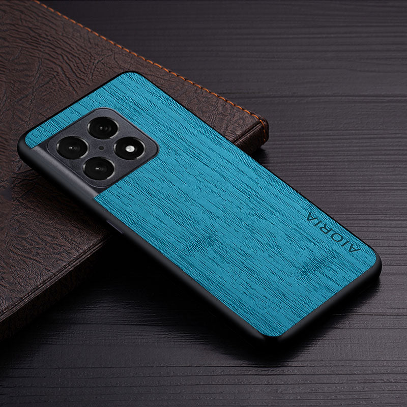 Deksel til Oneplus 10 Pro 10T 5G funda bamboo wood pattern Leather phone cover Luxury coque for oneplus 10 pro case capa