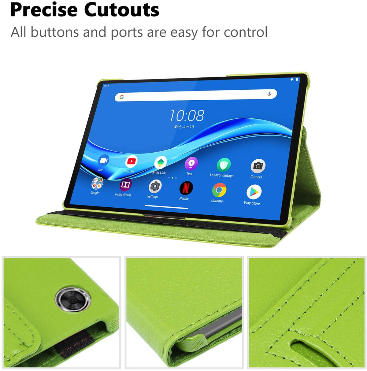 Deksel til Lenovo Tab M10 FHD Plus 10.3'' Tablet 360 Rotating Case M10 Plus 3rd Gen 10.6'' 2022 Y700 8.8'' Funda TB-X606F TB-X606X