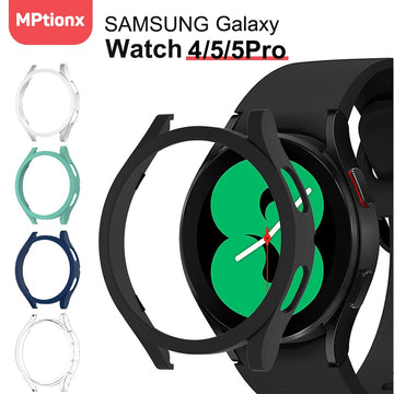 Deksel til Samsung Galaxy Watch 4 40mm 44mm 42mm 46mm 45mm,PC Matte Case All-Around Protective Bumper Shell for Watch5/5Pro