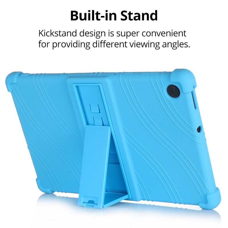 Deksel til Lenovo Tab M10 Plus 3rd Gen 10.6 inch TB-125F Case Silicone Stand Cover For Lenovo Tab M10 HD 2nd Gen TB-X306X Tablet Funda