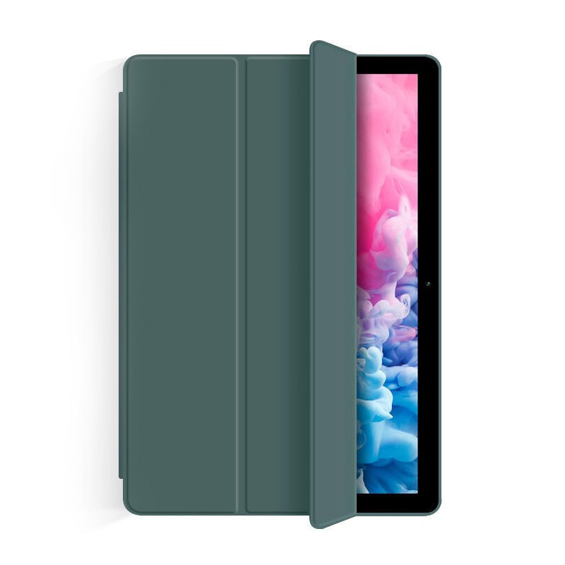 Deksel til Samsung Galaxy Tab A8 10.5" SM-X200 X205 X207 Tab A7 10.4 smart-etui i skinn med stativ og dvalefunksjon