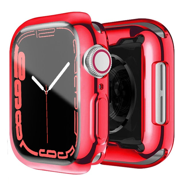 Deksel til Apple Watch Series 3-7 & SE (38-45mm) - Heldekkende mykt TPU-deksel