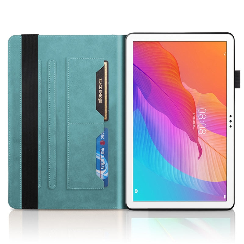 Deksel til Huawei MatePad Mate Pad T10 T10s 3D Tree Embossed PU Leather for Funda Huawei MatePad T10 T10s T 10s Cover Case