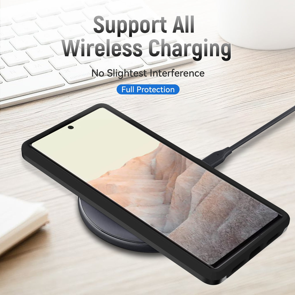Deksel til Google Pixel 7 6 Pro 6A Soft TPU Hard Plastic Protective Back Cover Cqoue Fundas