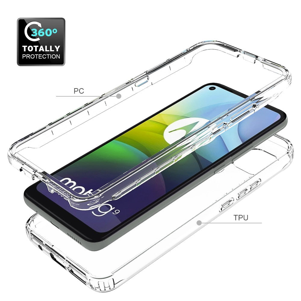 Deksel til Motorola G9 Power G9 Plus G9 Play Moto G20 G30 G50 5G G60 G60S Full Protection Phone Cover