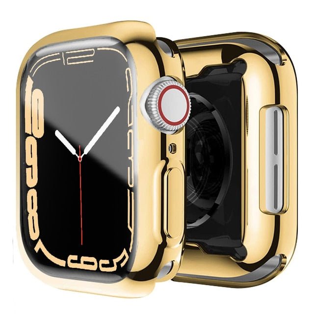 Deksel til Apple Watch Series 3-7 & SE (38-45mm) - Heldekkende mykt TPU-deksel