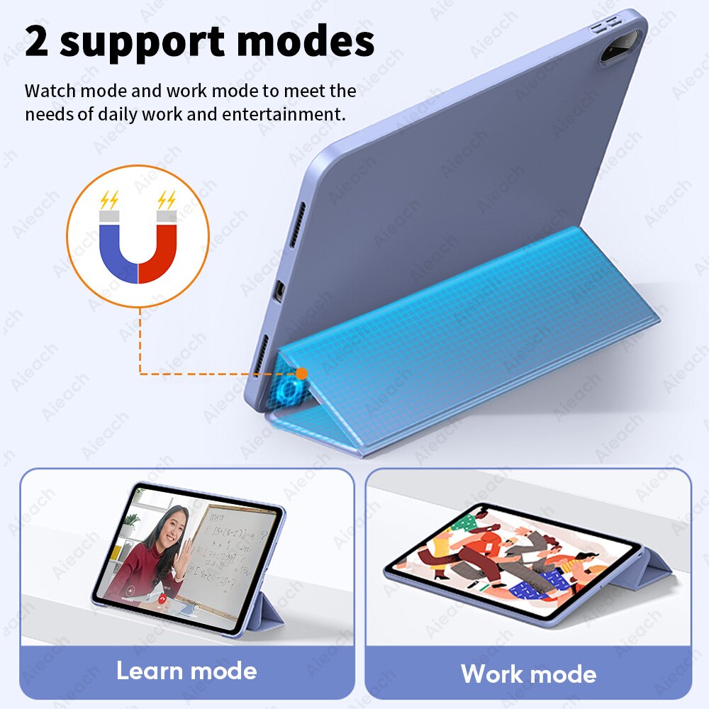 Deksel til Lenovo Tab P11 Pro P11 Plus P12 M10 3rd gen Case With Wake / Sleep Tri-Fold Stand For Xiaoxin Pad 2022