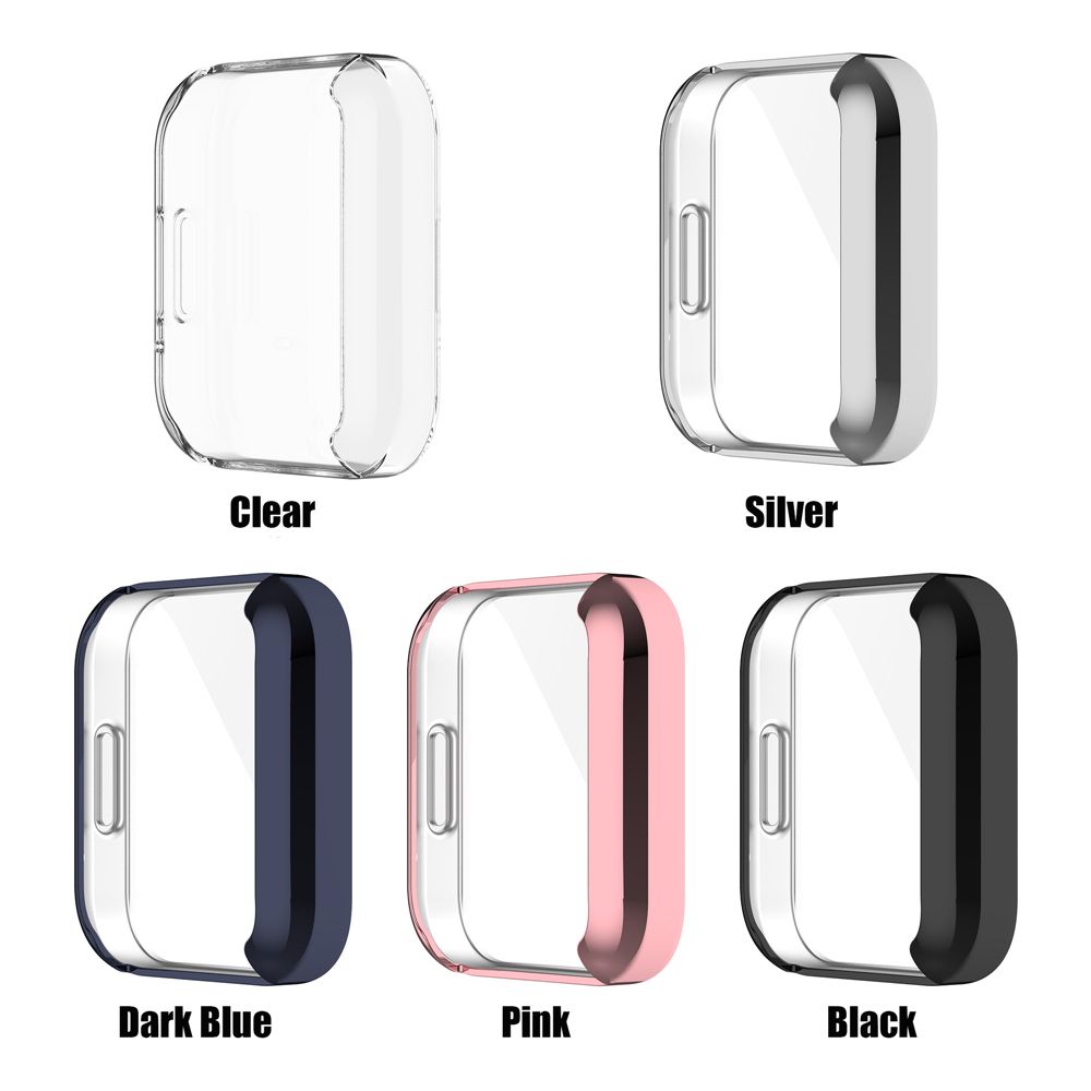 Deksel til Xiaomi Redmi Watch 2 Lite TPU skjermbeskytter deksel Smartwatch Full Coverage Plating Protective Shell Frame