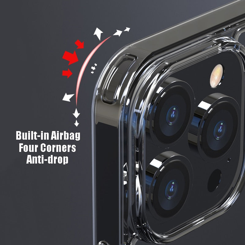 Deksel til iPhone 14 11 12 13 Mini Pro XS Max X XR Transparent Hard deksel For iPhone 14 7 8 Plus Fundas